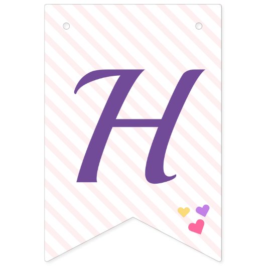 Baby Penguin Ballerina Roze Gepersonaliseerde Verj Vlaggetjes (Tweede vlag)