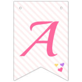 Baby Penguin Ballerina Roze Gepersonaliseerde Verj Vlaggetjes (Derde vlag)