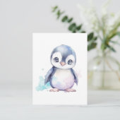 Baby Penguin Briefkaart (Staand voorkant)