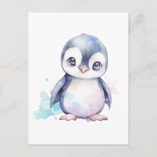 Baby Penguin Briefkaart (Voorkant)