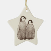 Baby Penguin Brothers Star Ornament (Rechts)