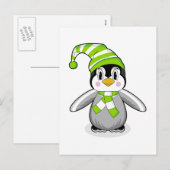 Baby Penguin Christmas Briefkaart (Voorkant / Achterkant)