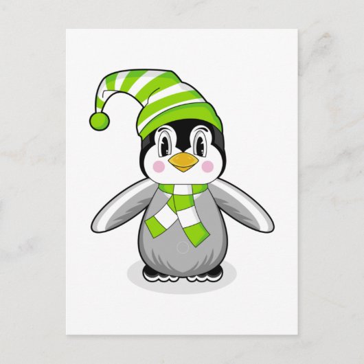 Baby Penguin Christmas Briefkaart (Voorkant)