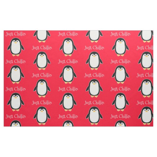 Baby Penguin Custom Color and Text Stof (Fat Quarter)