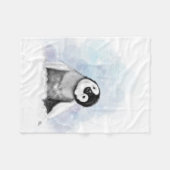 Baby Penguin Fleece Blanket (Voorkant (Horizontaal))