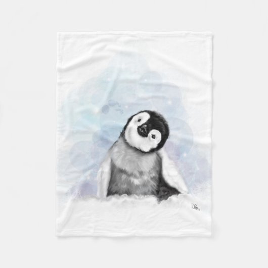 Baby Penguin Fleece Blanket (Voorkant)