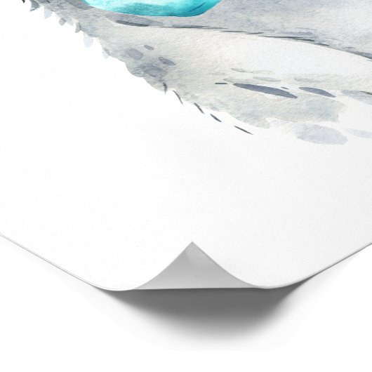 Baby Penguin Floral Bow Stropdas | Nursery Print (Hoek)