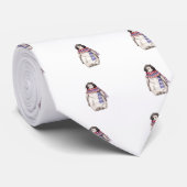 Baby Penguin in Scarf Stropdas (Opgerold)