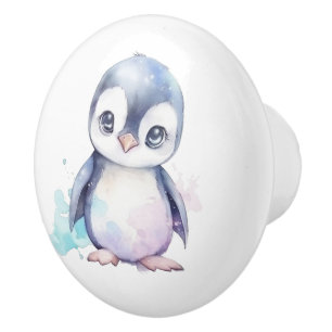 Baby Penguin keramische knop