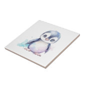 Baby Penguin-keramische Tegel Tegeltje (Zijkant)