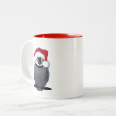 Baby Penguin-kerstMok Tweekleurige Koffiemok (Voorkant links)