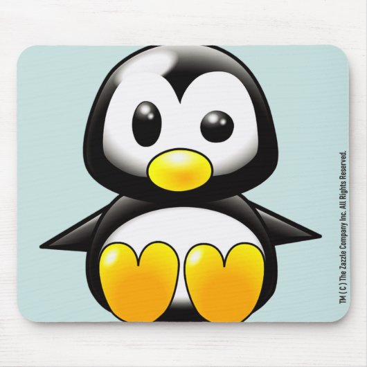 Baby Penguin Mousepad Muismat (Voorkant)