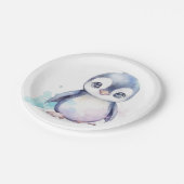 Baby Penguin Papier Borden Papieren Bordje (Gekanteld)