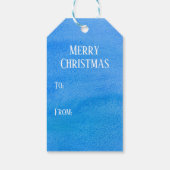 Baby Penguin Santa Pet Cadeaulabel (Achterkant)