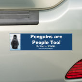 Baby Penguin Schattigee Wildlife Protection Auto S Bumpersticker (Op auto)