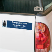 Baby Penguin Schattigee Wildlife Protection Auto S Bumpersticker (Op Truck)