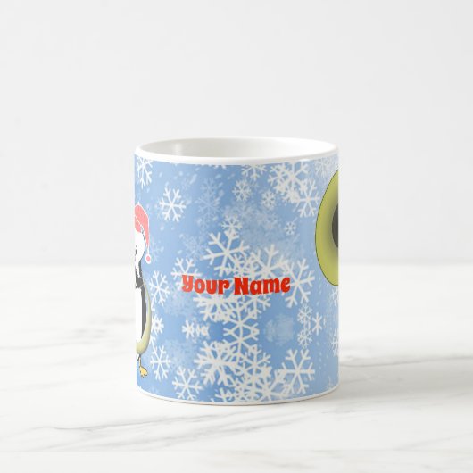  Baby Penguin Tuba Kerstmis Mok (Center)