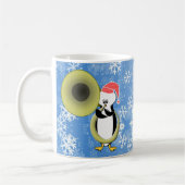 Baby Penguin Tuba Kerstmis Mok (Links)