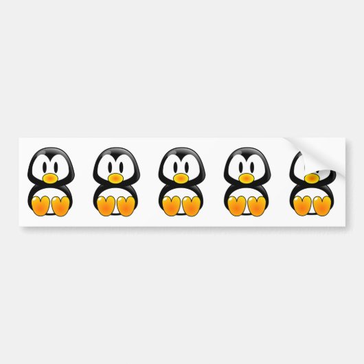 baby Penguin Tux bumpersticker (Voorkant)