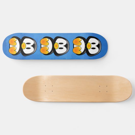 baby Penguin Tux Skateboard (Horizontaal)