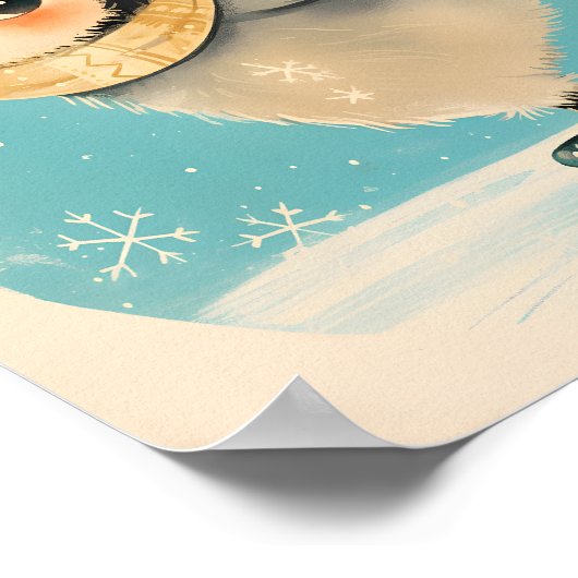 Baby Penguin Wall Art -  Cute Nursery Poster (Hoek)