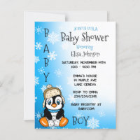 Baby Penguin Winter Baby shower