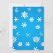 Baby Penguin Winter Baby shower Kaart (Achterkant)