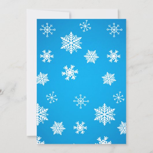 Baby Penguin Winter Baby shower Kaart (Achterkant)