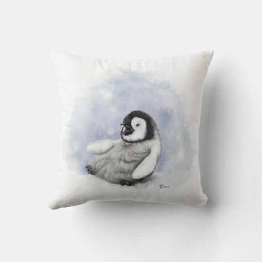 Baby Penguins Pillow Kussen (Achterkant)