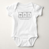 Baby Periodic Table Elements Chemie Custom Fun Romper (Voorkant)
