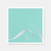 BABY Persoonlijk lint feest strooipartij Servet (Voorkant)