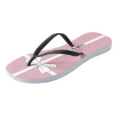 Baby persoonlijke showwer roze Tiara Party Teenslippers (Schuin)