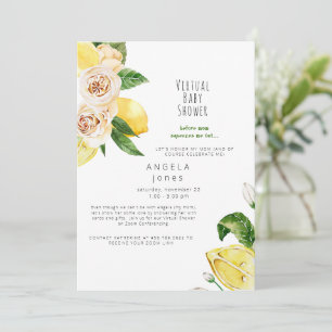 Baby Perspectiefluiken virtueel Baby shower Kaart