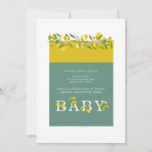 Baby Perspectiefluiken virtueel Baby shower Kaart (Achterkant)