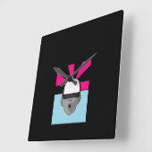 ~Baby Pet~ WALL CLOCK, AANPASSEN IT! Vierkante Klok (Hoek)