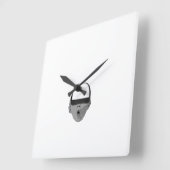 ~Baby Pet~ WALL CLOCK, AANPASSEN IT! Vierkante Klok (Hoek)