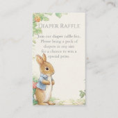 Baby Peter Konijn Tuin Luier Raffle Informatiekaartje (Voorkant)