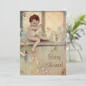  Baby Peter Pan Baby shower uitnodiging (Staand voorkant)