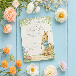 Baby Peter Rabbit Garden Baby shower Kaart