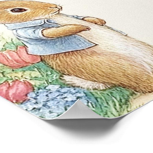Baby Peter Rabbit Garden Welkomstbord Poster (Hoek)