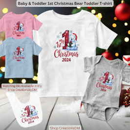 Baby & Peuter 1e kerst Beer Kinder Shirts
