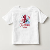 Baby & Peuter 1e kerst Beer Kinder Shirts (Voorkant)