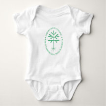 Baby/Peuter Bodysuit of T-shirt, Groen Zegel