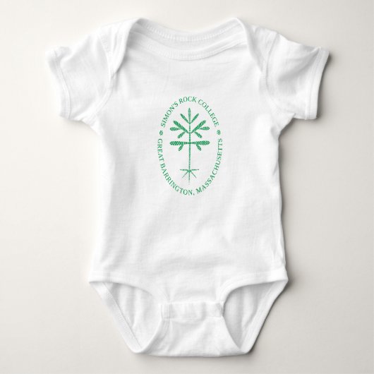 Baby/Peuter Bodysuit of T-shirt, Groen Zegel (Voorkant)