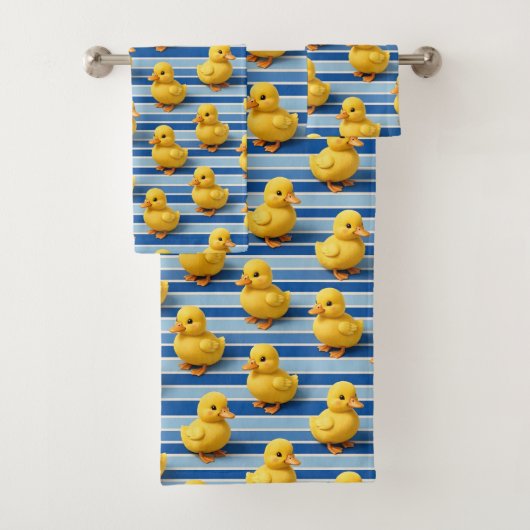 Baby & Peuter Rubber Duck Bad Handdoek Set  (Insitu)