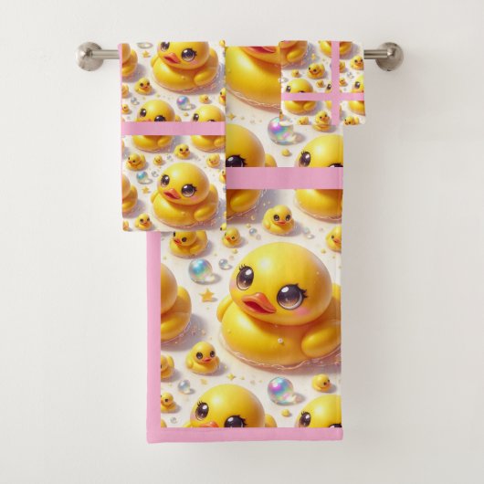 Baby & Peuter Rubber Duck Bad Handdoek Set (Insitu)