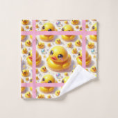 Baby & Peuter Rubber Duck Bad Handdoek Set (Wasdoekje)