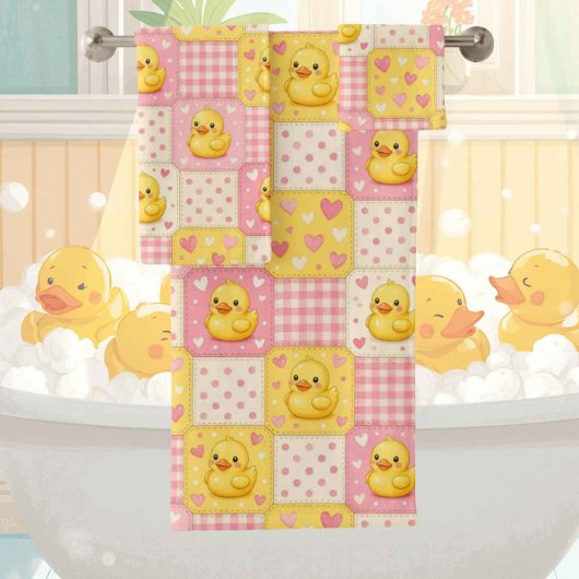 Baby & Peuter Rubber Duck Bad Handdoek Set