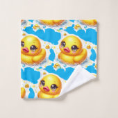 Baby & Peuter Rubber Duck Bad Handdoek Set  (Wasdoekje)