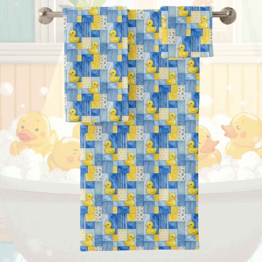 Baby & Peuter Rubber Eend Bad Handdoek Set